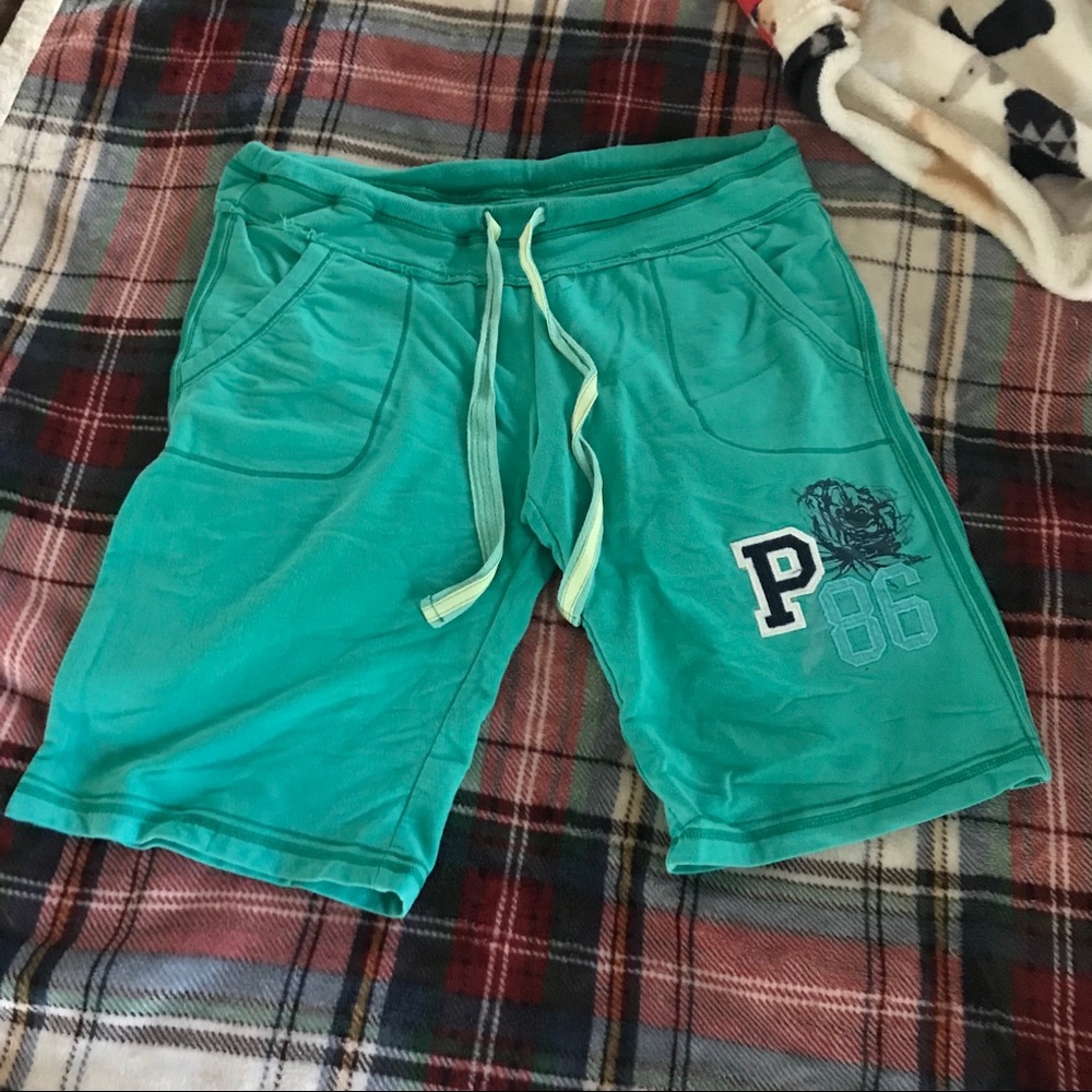 Vintage PINK brand teal shorts